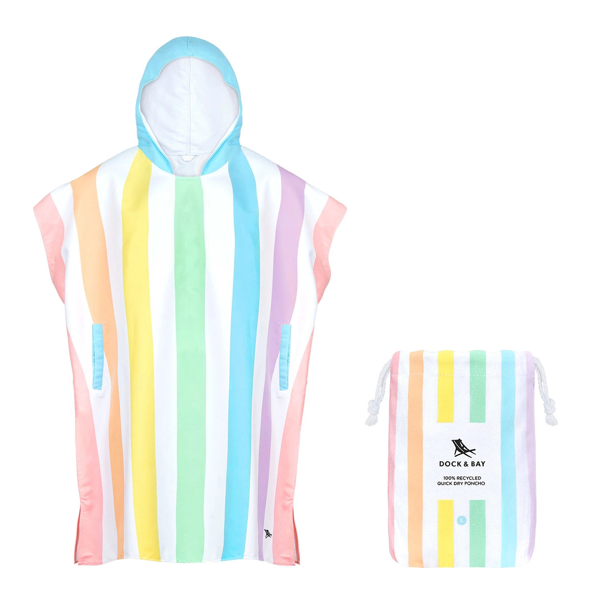 Dock & Bay Adult Poncho Hooded Towel Unicorn Waves Bell Gallery & Lifestyle Store