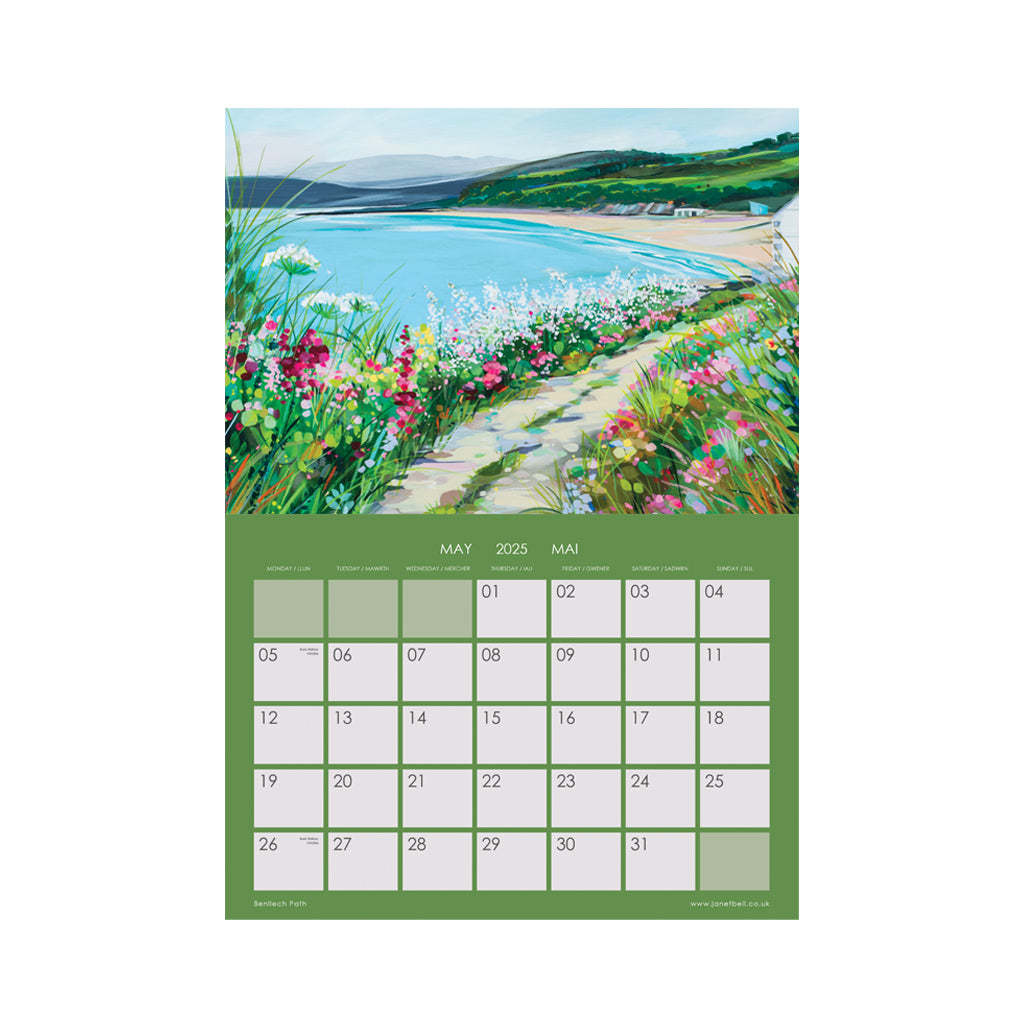 Anglesey / Ynys Môn 2025 Calendar by Bell Bell Gallery