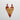 Ceramic Hanging Decoration Heart - Penblwydd Hapus Red