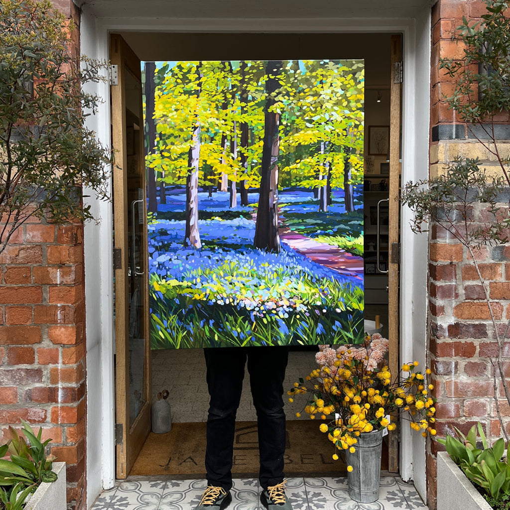 Pentraeth Bluebells canvas by Bell Bell Gallery & Lifestyle Store
